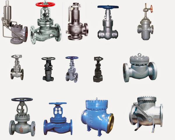Steel valves and pipes