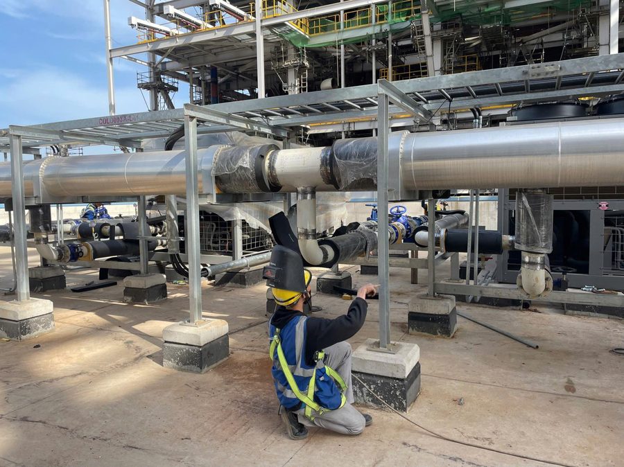 Van Phong thermal power plant installation